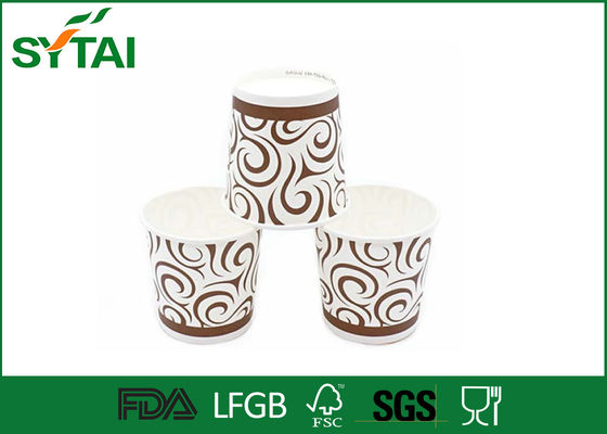 China 10 / La impresión anaranjada de 16 onzas aisló la impermeabilidad de papel del diseño simple de la taza de café proveedor
