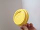 80mm Diámetro de plástico desechable Amarillo Beber Copas Tapas para Vasos proveedor