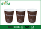 Tazas de café del papel de Brown de la capa triple de Kraft/tazas disponibles reciclables proveedor