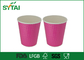 Tazas disponibles impermeables rosadas del café express con las tapas, logotipo acanalado grabado en relieve proveedor